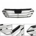 Waltyotur Front Grille And Fog Light Bezels Set Chrome Replacement For Santa Fe Sport 2013 2014 2015 2016