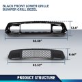 Front Lower Grille Black Bumper Grill Bezel For Jeep Grand Cherokee 2017-2022 5zm53sz0aa