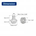 Uxcell M4x8mm Phillips Hex Head Flange Bolts 10pcs 304 Stainless Steelagon Hex Machine Screws