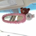 Tianmei Car Inside Rearview Mirror Cover Accessories With Cute Cartoon Doll Decor Interior Trim For Women Bear Rabbit-pink 