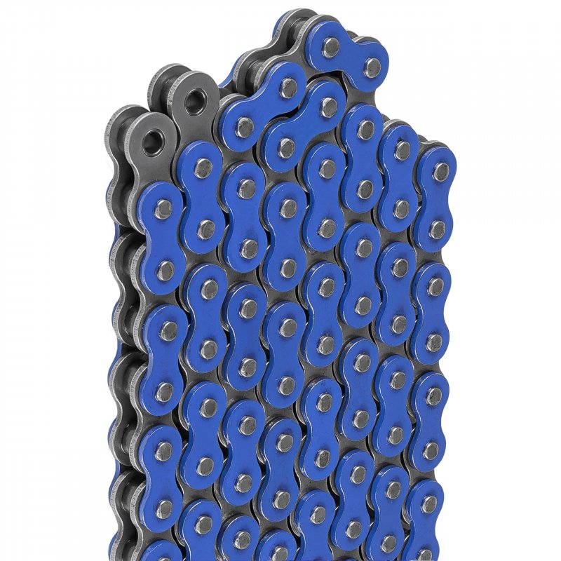 Blue Drive Chain For Bike Motorcycle Quad 520 Pitch 120 Links Non O Ring With Master Link 6000 Lbs Tensile Strength