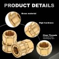 2pcs Pressure Washer Adapter 3 8 Female Quick Plug To M18 Connect Fittings Brass Swivel For Power Washers Hose