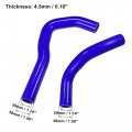 X Autohaux 2 Pcs Blue Silicone Radiator Coolant Hose Pipe Tubing For Honda Integra Type R Dc5 K20a