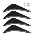 Black Rear Bumper Air Diffuser Fin Body Kit Replacement For Corvette C7 2014-2019 