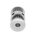 Uxcell Aluminum Double-headed Gt2 20 Teeth 5mm Bore Timing Belt Pulley Flange Synchronous Wheel For 3d Printer