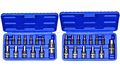 Jr Quality Tools 26pc Metirc Sae Allen Hex Socket Bit Set Wrench Ratchet 1 4 3 8 2 Mm 