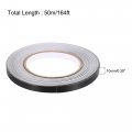 Uxcell Aluminum Foil Tape Black Matte Non Reflective 10mmx50m 164ft For Hvac Sealing Patching Hot And Blocking Light 2pcs