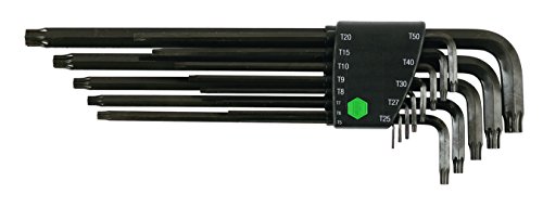 36699 Torx Long Arm L Key Set 13 Piece Brushed Mechanical Wrench Classic Style One Size