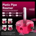 2 In Head Plastic Pipe Fitting Reamer With 3 8 Hex Shaft Pvc Saver For Sch40 Abs Cpvc Water Drain And Vent Lines Fits Standard
