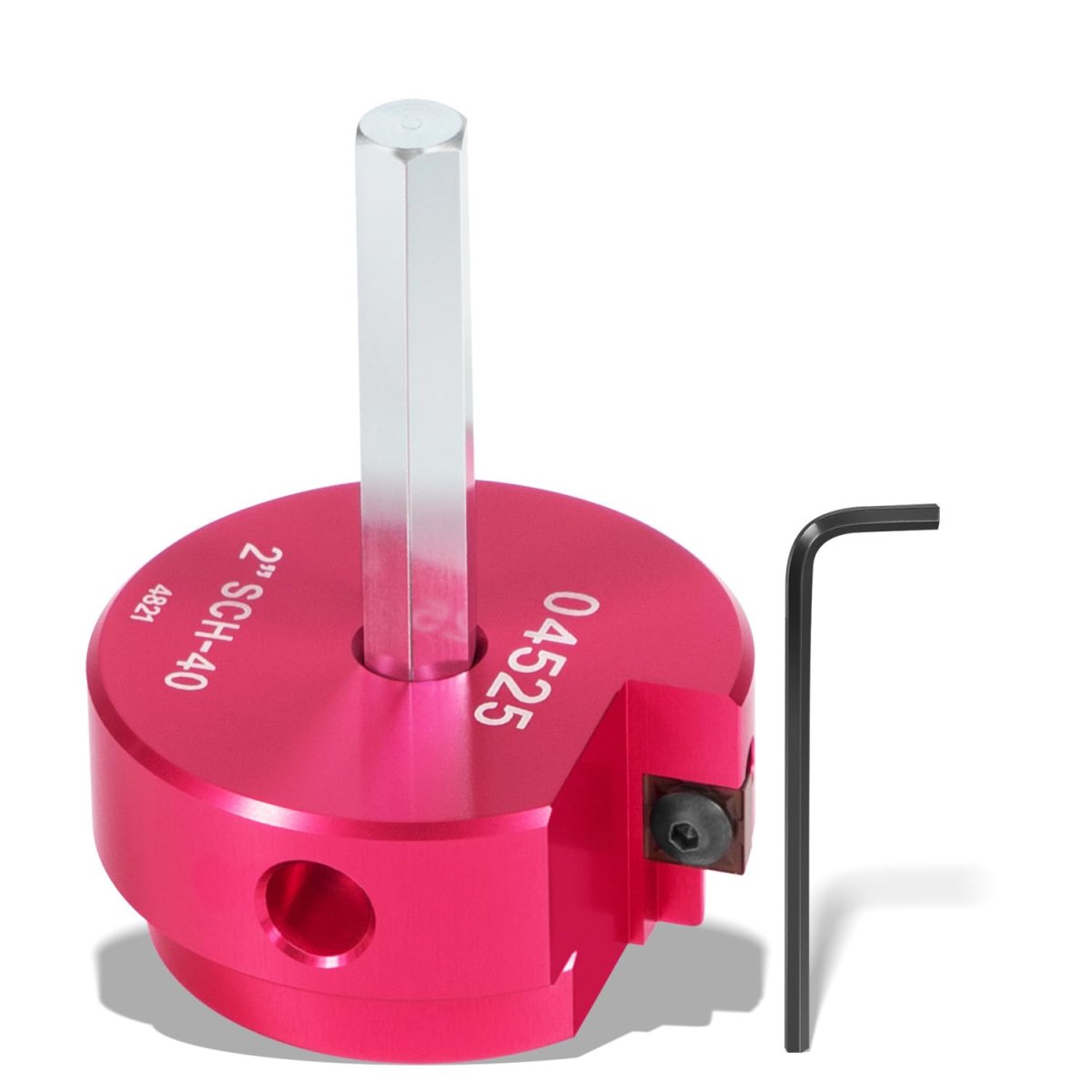 2 In Head Plastic Pipe Fitting Reamer With 3 8 Hex Shaft Pvc Saver For Sch40 Abs Cpvc Water Drain And Vent Lines Fits Standard
