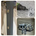 100 Piece Half Hex Body Flange Rivet Nut Set Carbon Steel Zinc Plated M3 M4 M5 M6 M8 M10 M12 Metric Thread Sizes For Metal 