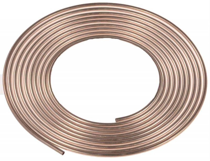 Jegs Tubing Coil 1 4 A Outside Dmeter X 25 A Long Per Package 90-10 Copper Nickel Seamless Dot Approved Highly Flexible