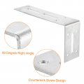 Uxcell L Corner Braces 2pcs 180x50x90mm Stainless Steel Galvanized Adjustable Code 90 Degree Slotted Angle Bracket For