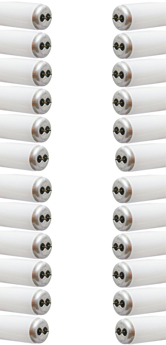 T12 Tube Lights 20 Watt G13 Base Medium Bi Pin Warm White Fluorescent Bulbs 24 Pack In Long 1250 Lumens Model 80050