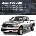 Ecotric Fog Lights W Swith Bulbs Replacement Compatible With 2009-2012 Dodge Ram 1500 2010-2018 2500 3500 For 55372734aa