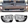 Ecotric Fog Lights W Swith Bulbs Replacement Compatible With 2009-2012 Dodge Ram 1500 2010-2018 2500 3500 For 55372734aa