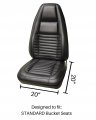 Car Console Covers Plus Neoprene Truck Seat Cover Protector For Standard Bottom Bucket Designed Ford F150 F250 F350 Black