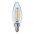Ge Reveal 3-pack 60 W Equivalent Dimmable Color-enhancing B Led Light Fixture Bulbs Vintage Candelabra Bulb 