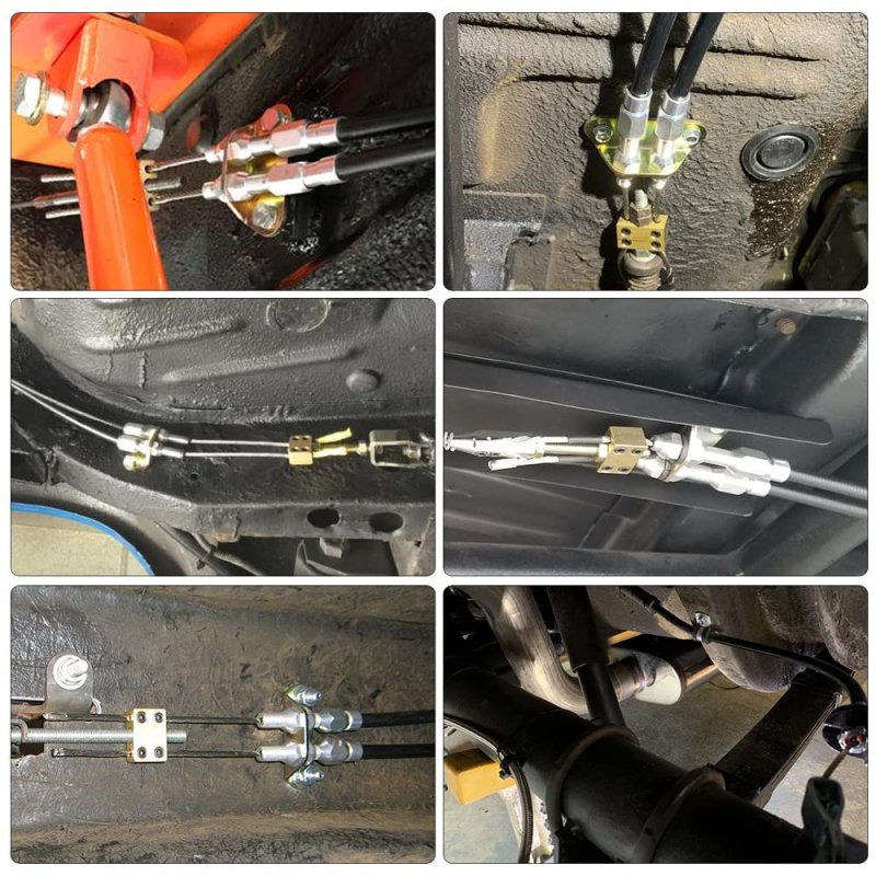 Universal Rear Parking Brake Cable Kit Emergency Disc Drum 330-9371
