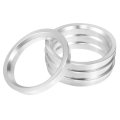 4pcs Od 70 1mm To Id 58 Aluminum Alloy Car Hub Centric Rings Wheel Bore Center Spacer 