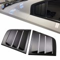 Kyyet Rear Side Window Louvers Air Vent Scoop Cover Shades Blinds For Dodge Charger 2011-2021 Matt Black 