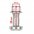 Caltric 8 Rear Wheel Hub Stud Bolt Compatible With Yamaha 90109-10013-00 90185-10011-00