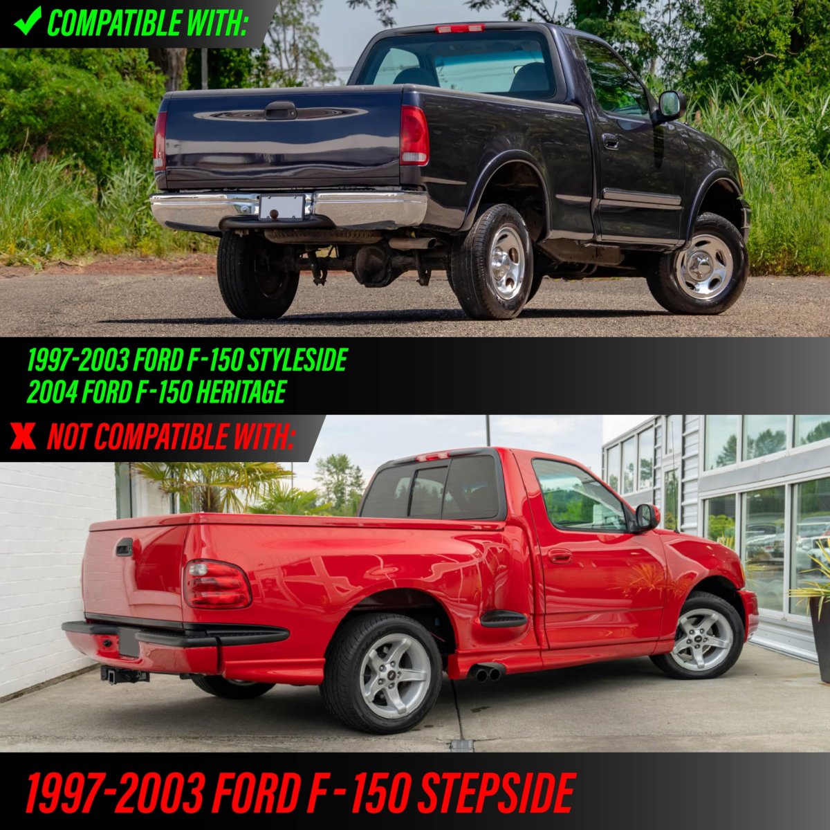 Usr 97-03 F150 Tail Light A Replacement Lamps Set Left Right For 1997-2003 Ford F-150 1999-2007 F-250 F-350 F-450 F-550 Super