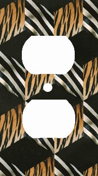 Abstract Safari Decorative Outlet Cover