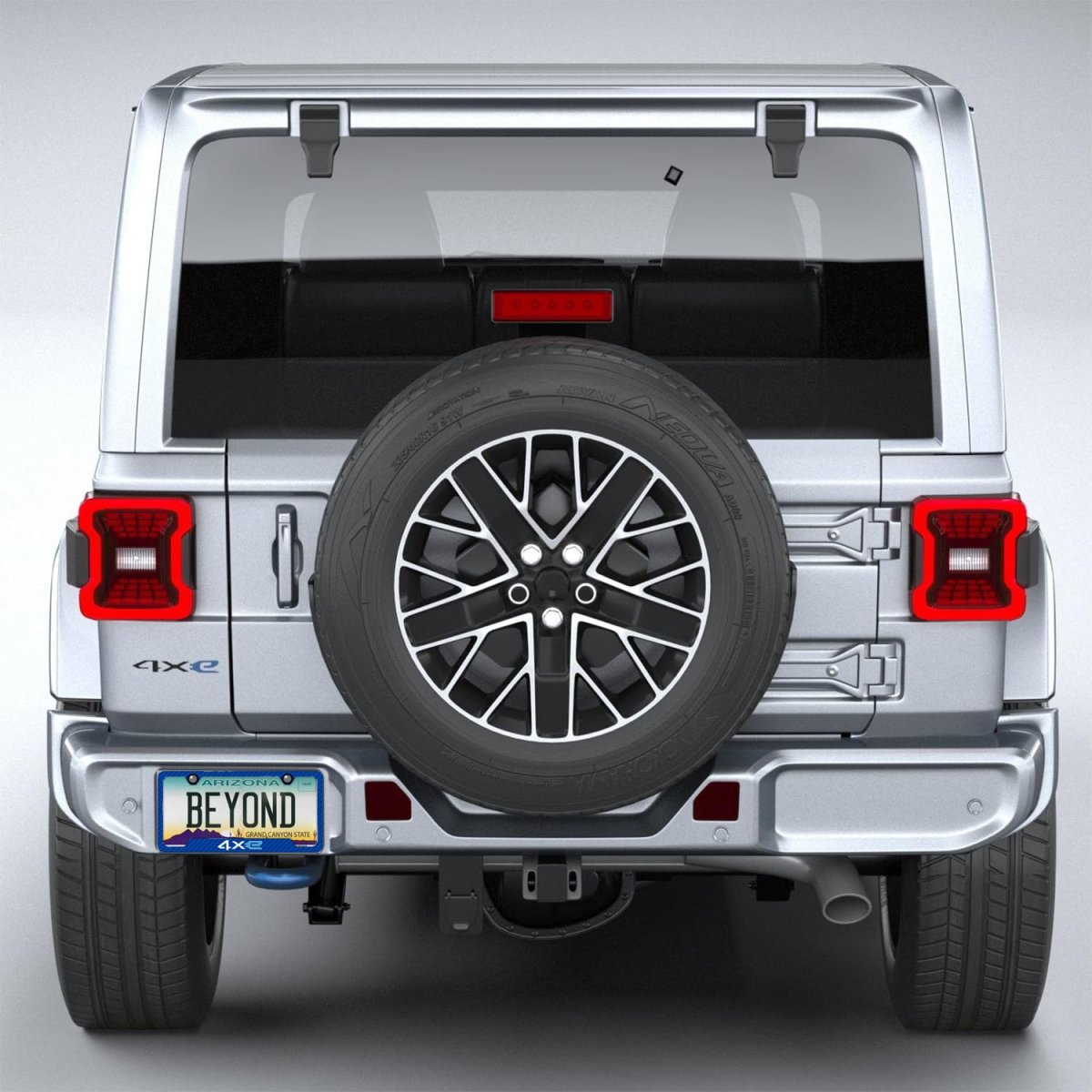 Jeep 4xe Blue Carbon Fiber Texture Abs Plastic License Plate Frame Officially Licensed 12 In X 6 Tcfbl