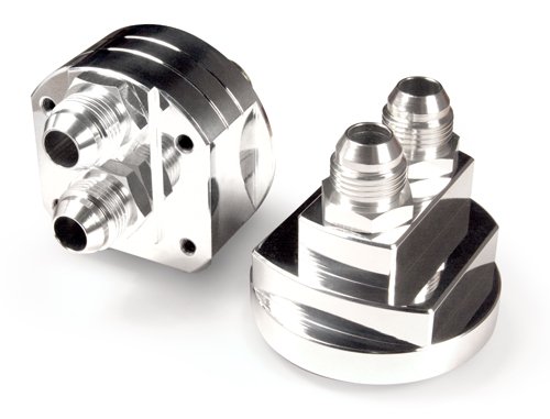 Blox Racing Bxga-00115-po Polished Remote Oil Filter Relocation Kit