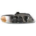 Passenger Side Headlight Assembly For 2000 Chrysler Town And Country With Bulbs Replaces Ch2503133 4857150ad Halogen Amber Lens 