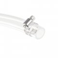 Uxcell Pvc Clear Vinyl Tubing 6mm 1 4 Id 9mm Od 6 6ft Plastic Pipe Air Water Hose With Clamps