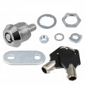 Uxcell Tubular Cam Lock 7 8 Cylinder Length Fits On 5 Max Panel Thickness Zinc Alloy Chrome Finish Keyed Different