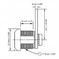 Uxcell Tubular Cam Lock 7 8 Cylinder Length Fits On 5 Max Panel Thickness Zinc Alloy Chrome Finish Keyed Different