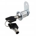Uxcell Tubular Cam Lock 7 8 Cylinder Length Fits On 5 Max Panel Thickness Zinc Alloy Chrome Finish Keyed Different