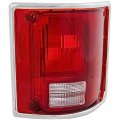 Passenger Side Tail Light Assembly For Gmc Jimmy Suburban 1990 1991 Clear And Red Lens With Housing Chrome Trim Replaces 