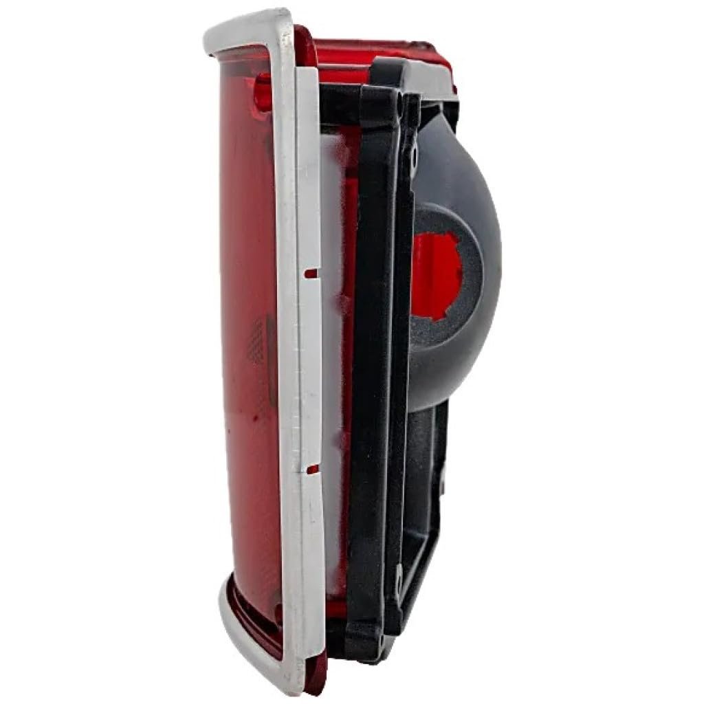 Passenger Side Tail Light Assembly For Gmc Jimmy Suburban 1990 1991 Clear And Red Lens With Housing Chrome Trim Replaces