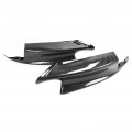 Front Bumper Lip Chin Spoiler Pair Deflector Splitter Fit For E90 E92 E93 M3 2007 To 2012 Carbon Fiber