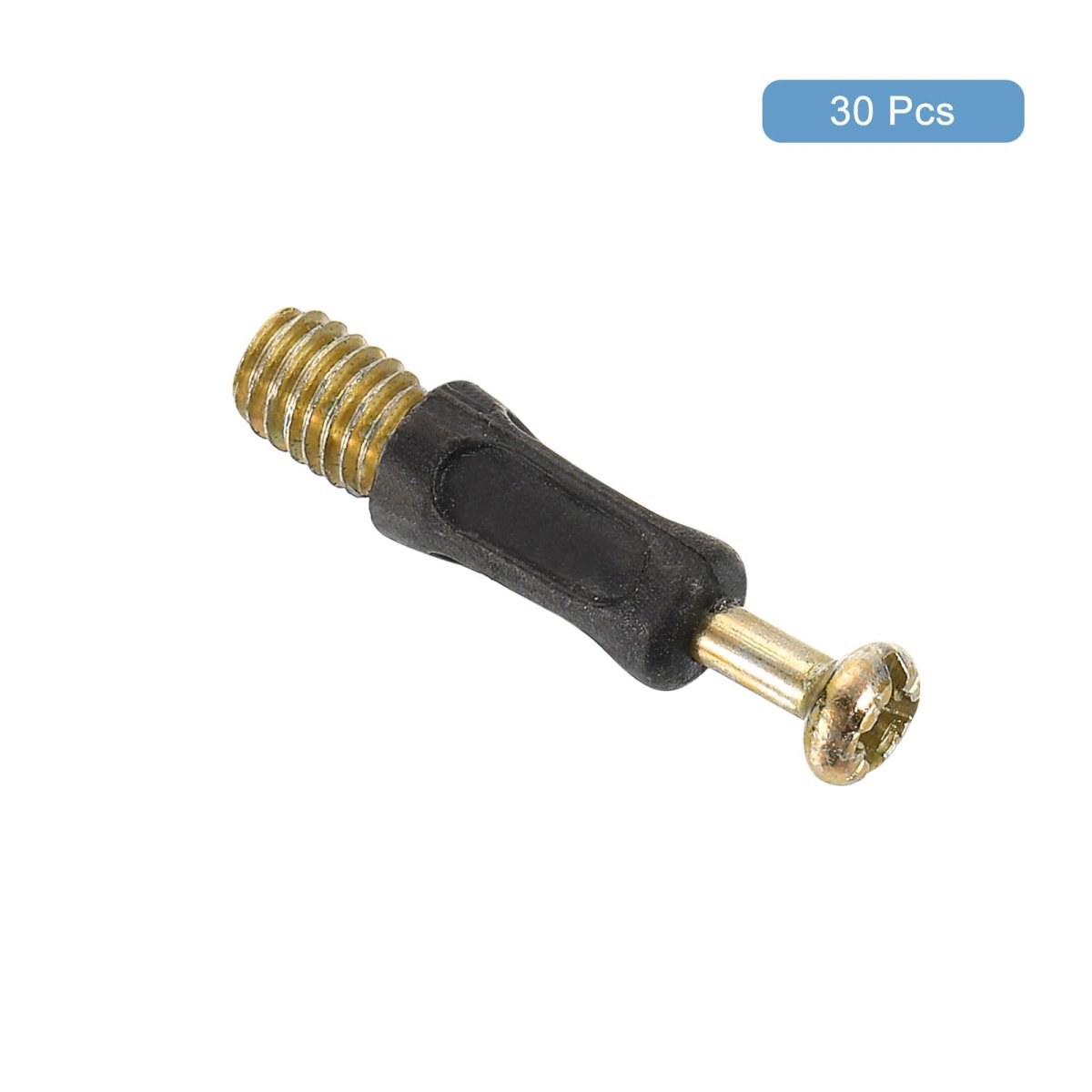 30pcs 32mm Furniture Connecting Fittings Thread Bolts Dowels Screws Metal Dowel Fitting Fasteners For Cabinet Drawer And
