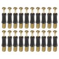 30pcs 32mm Furniture Connecting Fittings Thread Bolts Dowels Screws Metal Dowel Fitting Fasteners For Cabinet Drawer And 