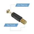 30pcs 32mm Furniture Connecting Fittings Thread Bolts Dowels Screws Metal Dowel Fitting Fasteners For Cabinet Drawer And