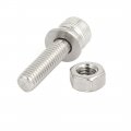 Uxcell M5x20mm 304 Stainless Steel Hex Socket Head Cap Bolt Screw Nut W Washer 12 Sets