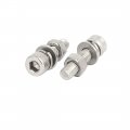 Uxcell M5x20mm 304 Stainless Steel Hex Socket Head Cap Bolt Screw Nut W Washer 12 Sets