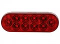 Optronics 4 Pack 6 Oval Red Led 10 Diode Stop Turn Tail Light Waterproof Stl72rb