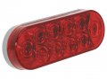 Optronics 4 Pack 6 Oval Red Led 10 Diode Stop Turn Tail Light Waterproof Stl72rb