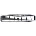 Mercedes Benz E500 Grille Assembly 2003 2006 Chrome Shell Silver Insert With 9 Molding Elegance Package Sedan Wagon Plastic 