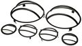 Rampage Jeep 85660 Black Front Euro Light Guard 6 Piece 