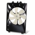 Ho3113128 Factory Style Radiator Cooling A C Condenser Fan Assembly Compatible With Honda Pilot 2wd 2009-2015 12v Black