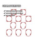 10pcs 877334 877325 Gaskets Replacement For Nr83 Nr83a Nr83a2 Nr83a3 Nr83a5 Nr83aa Nr83aa2 Nr83aa3 Nr83aa4 Nv83a Nv83a3 Replace