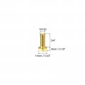 Uxcell Brass Hex Bolts 1 4-20x3 5pcs Fully Thread Grade 4 8 Solid Hexagon Head Bolt Machine Screws For Machinery